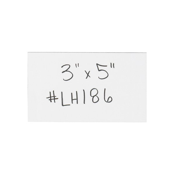 Bsc Preferred 3 x 5'' White Warehouse Labels - Magnetic Strips, 25PK LH186 - main